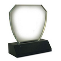 Small Shield Glass Award on Base